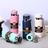 Bouilloire solaire intelligente en acier inoxydable 316L, isolée sous vide, isolation thermique 12-24 heures, infuseur à thé, tasse cadeau, transport, camping