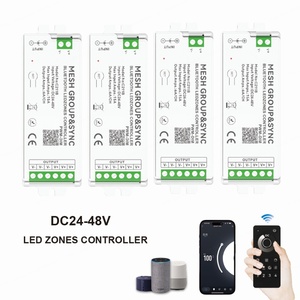 C211B Aipin Mesh Group Sync Tuya Smart 4 zones pour Mesh IP20 Portée 30M DC24-48V 1 canal Bande lumineuse LED monochrome PWM - Product Image 1