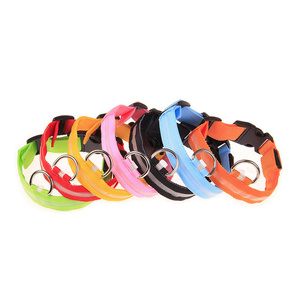 Có thể điều chỉnh Nylon Pet <span class=keywords><strong>LED</strong></span> Dog Collar với mềm mại phong cách Chiến thuật đêm an toàn nhấp nháy phát sáng trong bóng tối huỳnh quang mèo doga - Product Image 2