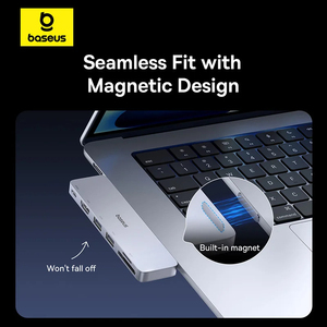 <span class=keywords><strong>Baseus</strong></span> <span class=keywords><strong>Hub</strong></span> <span class=keywords><strong>USB</strong></span>-<span class=keywords><strong>C</strong></span> Dual a HDMI Compatible con 4K 30Hz para Thunderbolt 3/4, <span class=keywords><strong>Hub</strong></span> <span class=keywords><strong>USB</strong></span> 3.0 Tipo <span class=keywords><strong>C</strong></span> de 40 Gbps con SD y TF para MacBook Pro Air - Product Image 4