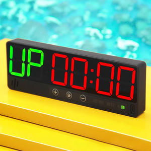 Temporizador de Gimnasio Recargable Portátil y Moderno con Pantalla LED para Entrenamiento en Casa, Barra de Progreso/Rondas, HIIT, <span class=keywords><strong>Tabata</strong></span>, Emom, Fitness, Boxeo, Intervalos - Product Image 1