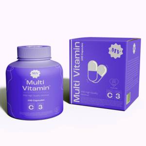 Boîte en papier pliable avec logo personnalisé pour médicaments, pilules, multivitamines, emballages <span class=keywords><strong>de</strong></span> produits pharmaceutiques, recyclable - Product Image 1