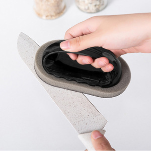 Esponja mágica con grano de diamante, esponja de cocina con mango para eliminar óxido, limpiar, quitar manchas y suciedad negra de ollas. - Product Image 3
