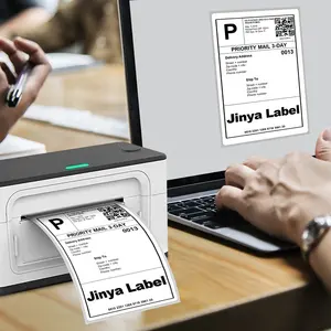 4x6 Thermal Labels - 350 Labels Compatible With Rollo Brother Zebra And Most Thermal Printer Perforated Commercial Grade