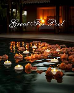 24 paquets de 2 bougies flottantes à led sans flamme, scintillantes en plastique de 200 heures étanches à piles - Product Image 6