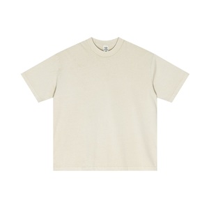 Camiseta de Manga Corta con Cuello Redondo, 100% Algodón, Color Sólido, Estilo Hip Hop, con Logotipo Personalizado en la Parte Delantera, Transpirable, Suave, Corte Regular, para Uso Diario en Verano - Product Image 4