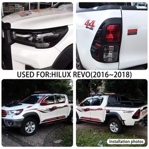 ขายดี! ชุดครอบมือจับประตู ฝาครอบไฟหน้า ไฟท้าย ฝาถังน้ำมัน และฝาครอบกระจกมองหลัง สำหรับ TOYOTA HILUX REVO ผลิตจากวัสดุ ABS คุณภาพจากโรงงาน - Product Image 6