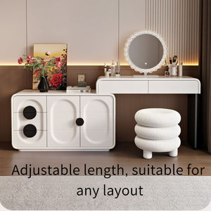 <span class=keywords><strong>Tocador</strong></span> de Estilo Americano Moderno y Minimalista <span class=keywords><strong>con</strong></span> <span class=keywords><strong>Espejo</strong></span> y Almacenamiento para Dormitorio, Hotel, Hogar, Apartamento - Product Image 4