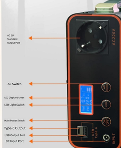 Ansimsgo <span class=keywords><strong>Batterie</strong></span> <span class=keywords><strong>Externe</strong></span> LiFePO4 <span class=keywords><strong>220V</strong></span>, Alimentation Portable <span class=keywords><strong>avec</strong></span> <span class=keywords><strong>Prise</strong></span> Standard Européenne et Port RV 300W, Utilisation Extérieure - Product Image 2