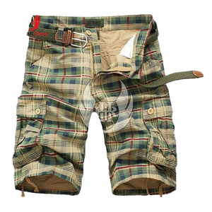 Pantalones cortos de hombre de punto, rectos, casuales, deportivos, con cinco bolsillos, de cintura media, lisos, antiarrugas, al por mayor - Product Image 4