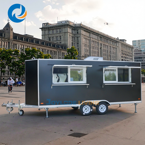 รถขายอาหารเคลื่อนที่ยอดนิยม พร้อมครัวครบชุด สำหรับขายแซนวิช ทาโก้ กาแฟ รถพ่วงขนาดเล็ก รถตู้ รถขายอาหารทรงกลม - Product Image 4