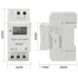 Wenzhou โรงงาน DHC 15 <span class=keywords><strong>THC</strong></span>-15 AHC <span class=keywords><strong>15A</strong></span> 16A 110V รีเลย์ดิจิตอล LCD ตั้งเวลาสวิทช์เวลา - Product Image 1