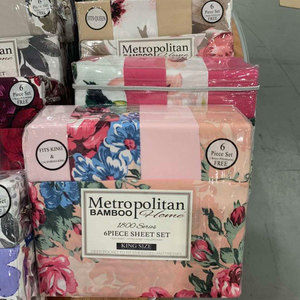 Juego de Sábanas Metropolitan de 6 Piezas, 100% Microfibra de Poliéster, Tamaño Queen y King, con Efecto Bambú - Product Image 5