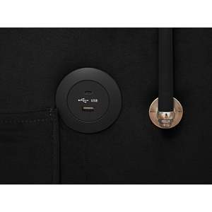 Sofá cama extraíble de terciopelo moderno DB 1 Convertible versátil con respaldo ajustable y Puerto USB disponible en 3 longitudes - Product Image 5