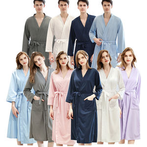 Logo personalizzato abbigliamento da notte da <span class=keywords><strong>uomo</strong></span> di lusso Hotel Spa Waffle <span class=keywords><strong>accappatoio</strong></span> da <span class=keywords><strong>uomo</strong></span> <span class=keywords><strong>accappatoio</strong></span> Unisex in cotone - Product Image 5