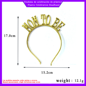 Diadema de Plástico 3D con Letras en Relieve para Futura Mamá, Accesorio para el Cabello para Fiestas, Baby Shower, Celebración del Embarazo, Directo de Fábrica - Product Image 3