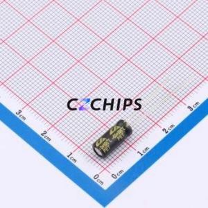 Condensador Electrolítico de Aluminio de Orificio Pasante CD26G1HM100D110T, Orificio Pasante, D5xL11mm 10uF 20% 50V 38mA-100kHz - Product Image 2