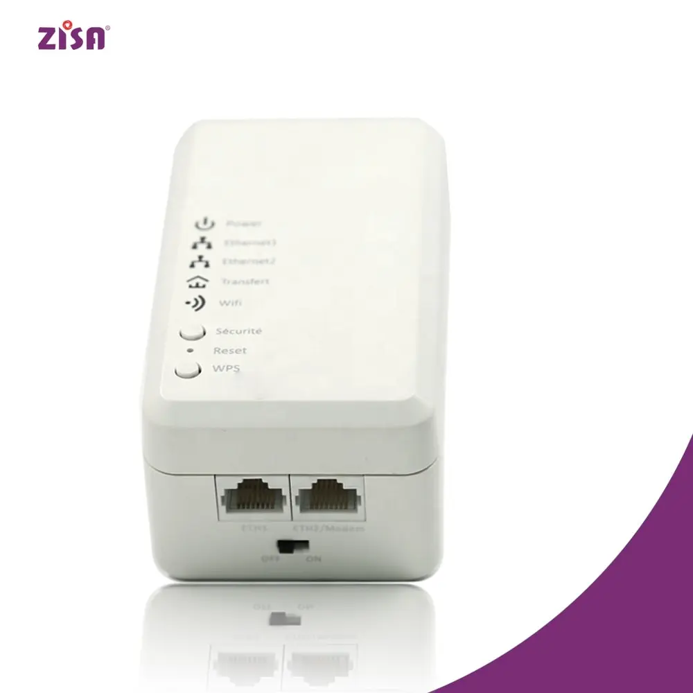 Zisa PA500 500 Mbps Plc Adapter Homeplug Powerline Ethernet Adapter