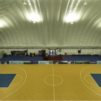 Dôme Gonflable PVC Quatre Saisons de Haute Qualité, Tente à Une Chambre, Résistance au Vent Niveau 18, pour Stades Sportifs et Dômes de Football