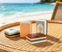 Tuiles de Mahjong en Acrylique Personnalisées de Haute Qualité Style Classique Qualité Casino Professionnelle Couleurs et Motifs Personnalisables Écologiques