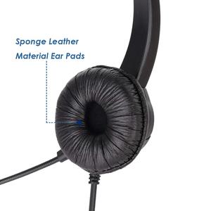 VoiceJoy Tai Nghe Tai Nghe Với Khối Lượng + Mute Điều Khiển + Tiêu Chuẩn 2.5Mm Cắm Jack Cho Cisco SPA Loạt Spa303 Spa504g và Khác, pol - Product Image 4