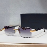 Lunettes de soleil carrées sans monture de style designer de haute qualité, UV400, lunettes de soleil haut de gamme pour les voyages en plein air et les fêtes