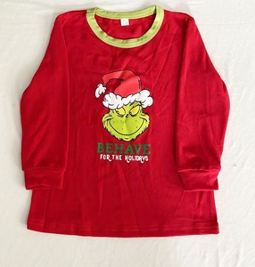 Pyjamas de Noël assortis pour toute la famille, ensemble décontracté à manches longues, imprimé <span class=keywords><strong>Grinch</strong></span>, pour parents, enfants et chien, hiver, Noël - Product Image 4