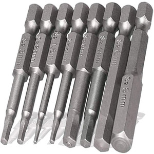 Nanrui S2 Hex <b>Screwdriver</b> <b>Bit</b> <b>Set</b> 1.5-8mm 50mm Length Magnetic Drill <b>Bits</b> for Electric Air Tools - Product Image 2