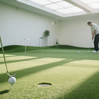 Tapis de golf synthétiques INOLP pour le putting, 12 mm/13 mm/15 mm, 68000 points, gazon artificiel, fabriqué en Chine