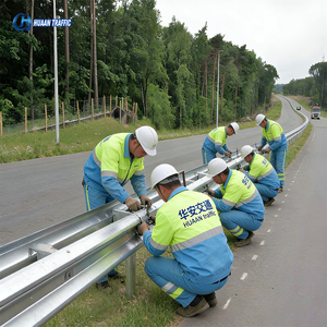 Barrière de sécurité routière en acier ondulé H1W2 certifiée AASHTO M180, galvanisée à chaud, dimensions et prix - Product Image 4