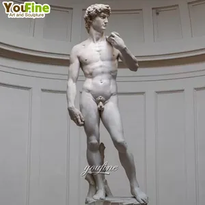 유명한 천연석 조각 대리석 그림 미켈란젤로의 다비드 로마 동상