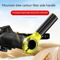 Poignée de guidon de vélo en fibre de carbone Enlee, antidérapante, avec support de guidon, accessoires de vélo de montagne pour vélo