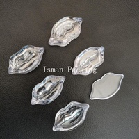 ISMAN Boîte à fard à paupières transparente de luxe 5g en forme de lèvres, étui à rouge à lèvres/baume à lèvres sexy en plastique PS, vente en gros, logo personnalisé