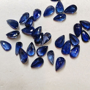 Piedras Preciosas de Zafiro Azul Natural, Corte Brillante Redondo Facetado, Calibradas y Sueltas para Joyería - Product Image 2