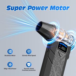 Handgeführter Hochdruck-Luftbläser mit über 300 starker Windleistung, Violent Fan 130000 U/min, Mini-Turbogebläse, Wiederaufladbar, Typ-C Schnellladung - Product Image 2