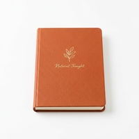 Carnet à couverture rigide en cuir avec motif gaufré personnalisé pour l'écriture de mémoires et la création de manuscrits pour écrivains créatifs