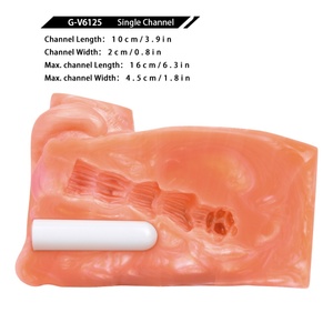 GEEBA 6.1in Orange Cat Shape Male Masturbation,Pocket Pussy Sucking <b>Toy</b> Silicone Plush Animal Vibrator Male Masturbator <b>for</b> <b>Men</b> - Product Image 3