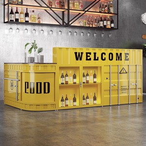 Muebles Comerciales para Restaurantes, Barra de <span class=keywords><strong>Bar</strong></span> Estilo Loft Vintage, Mesa de <span class=keywords><strong>Bar</strong></span> Estilo Loft - Product Image 2
