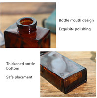 Bouteille diffuseur de parfum 150ml bouteille en verre d'huile bâtonnets de roseau personnalisés et boîte vente en gros