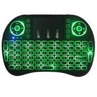 Clavier portable sans fil Bluetooth 2,4 GHz I8 Mini, clavier tactile ultra-fin à une main pour ordinateur portable Windows