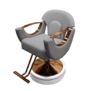 Modern Luxury <strong>Pink</strong> Golden Barber Chair Synthetic Leather Hairdressing Chair for Hair Cutting for <strong>Salon</strong> Living Room Hotel-Low - Product Image 5