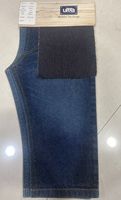Tela Brocada Azul Índigo Blanqueada Premium Ultra Denim, 100% Acrílico, Resistente a la Abrasión, 70gsm, Lisa, No Tejida, para Prendas de Vestir y Blazers