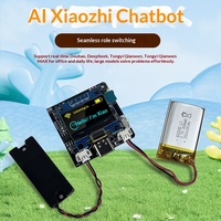 Carte de développement Wi-Fi à commande vocale avec écran OLED, haut-parleur et kit batterie lithium rechargeable pour la création de dispositifs intelligents DIY