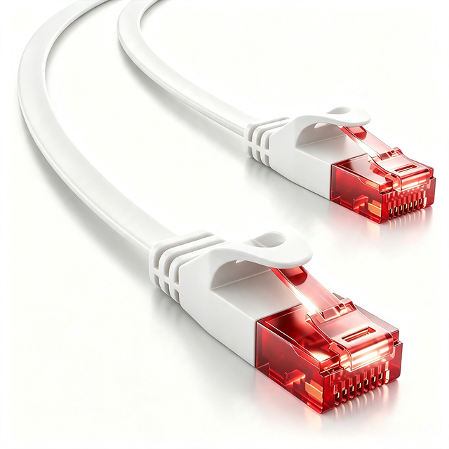 UTP Cat6 Flat Ethernet Cable 32AWG OFC 1Gbps 350MHz RJ45 Patch Cord LAN Network Cable Factory Wholesale
