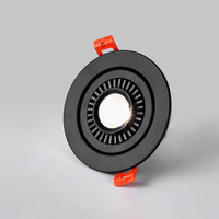 Projecteur COB encastré rond à angle rotatif 3W 5W 7W 12W 15W noir blanc boîtier éclairage commercial LED plafonnier