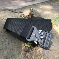 Ceinture tactique en nylon respirant en polyester avec boucle en alliage de zinc à dégagement rapide pour l'entraînement en extérieur