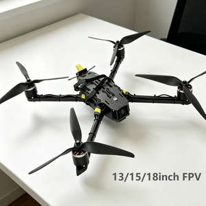 Mini quadricoptère FPV de course avec caméra, cadre en fibre de carbone, kit complet de drone FPV DIY, 10/13/15/18 pouces - Product Image 2