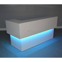 Comptoir de caisse en surface solide/marbre artificiel au design de motif rétroéclairé charmant