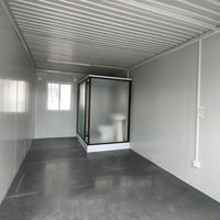 Bureau préfabriqué étanche et facile à assembler avec maison conteneur à panneaux sandwich de 20 pieds sur 2 étages pour villa mobile