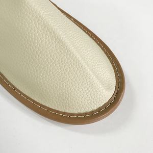방수 PU 슬리퍼 홈 호텔 여행 항공사 사용 럭셔리 실내 가죽 슬리퍼 - Product Image 5